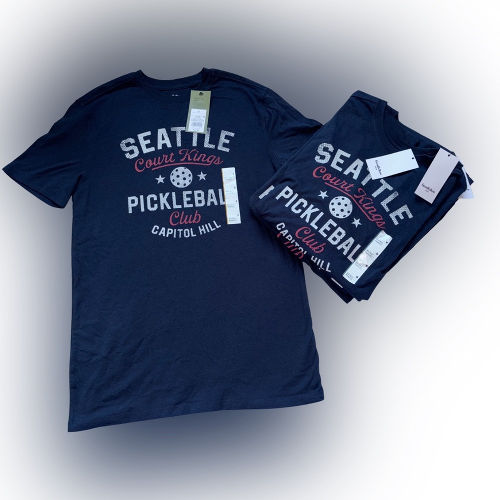 Goodfellow & Co Seattle Pickleball Men’s Tee Discontinued - Sizes S and M- NWT